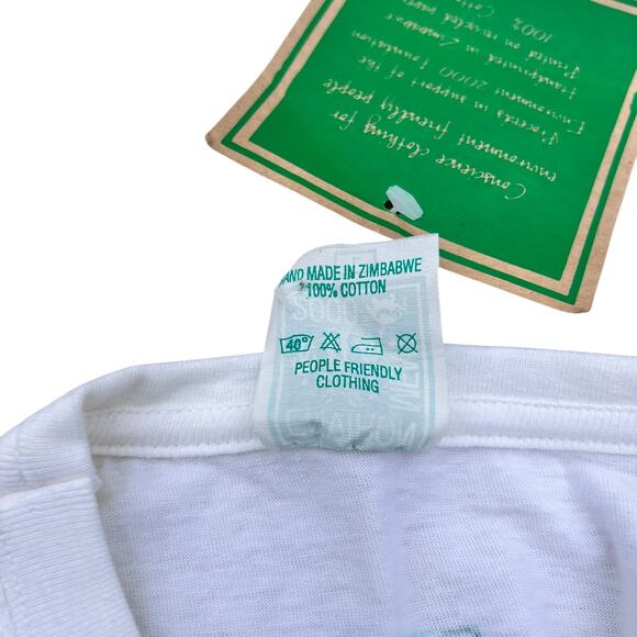 Vintage Y2K Environment 2000 Single Stitch T-Shirt Africa Hippo NWT size Large - Picture 6 of 8